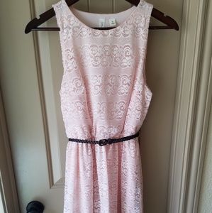 Peach Lace Dress